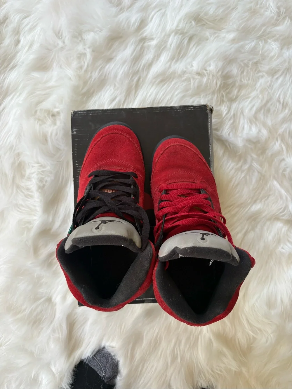 Jordan Kids' Red and Black Retro Basketball Sneakers
